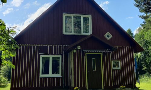 Ürituse Esimese Eesti Vabariigi aegne Tallinna Jahimeeste Seltsi jahimaja Väänas pilt